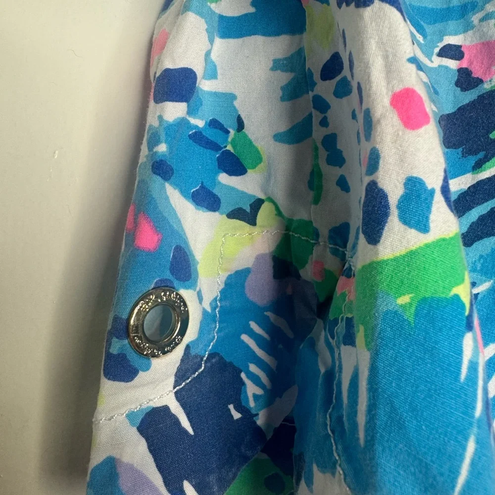 Lilly Pulitzer Shorts Womens  Blue Ocean View Board Shorts Casual Beach - Picture 3 of 9